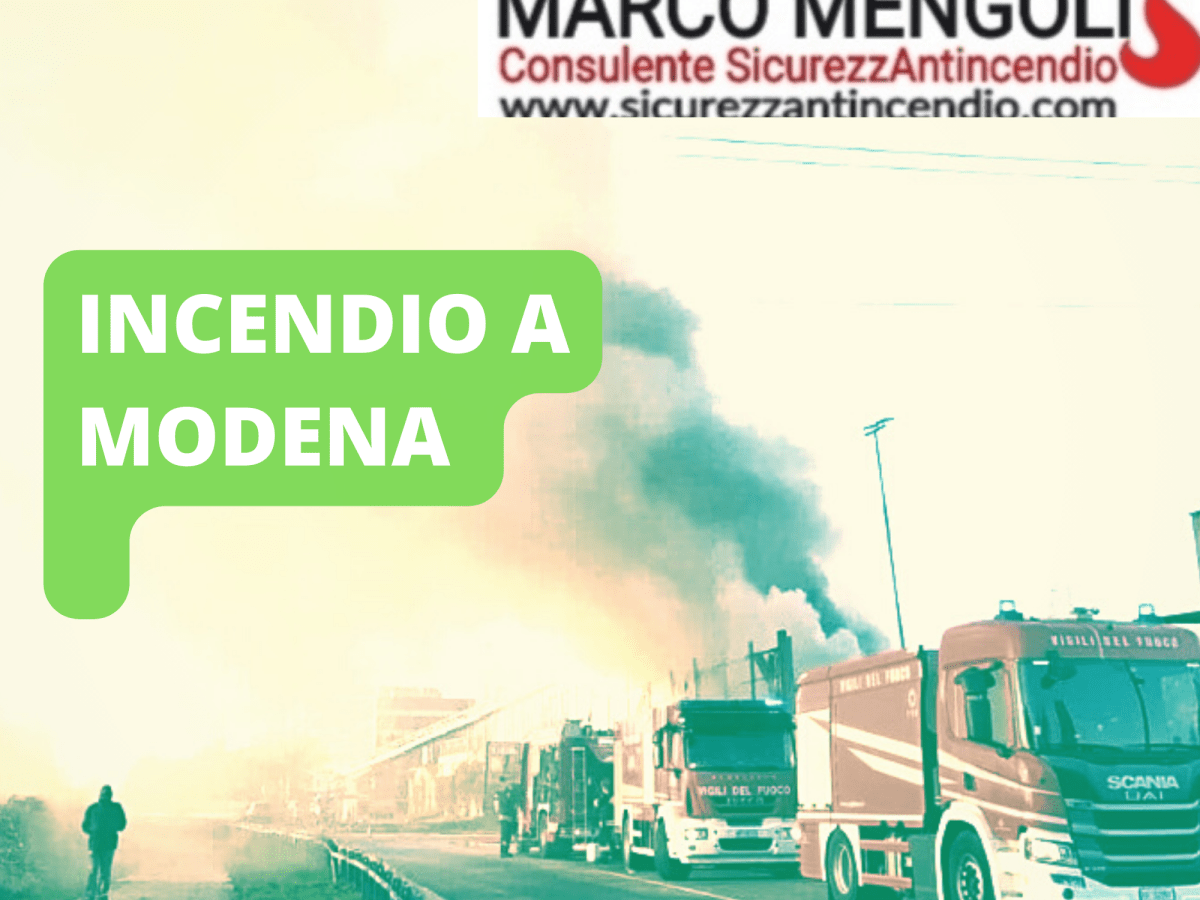 INCENDIO A MODENA