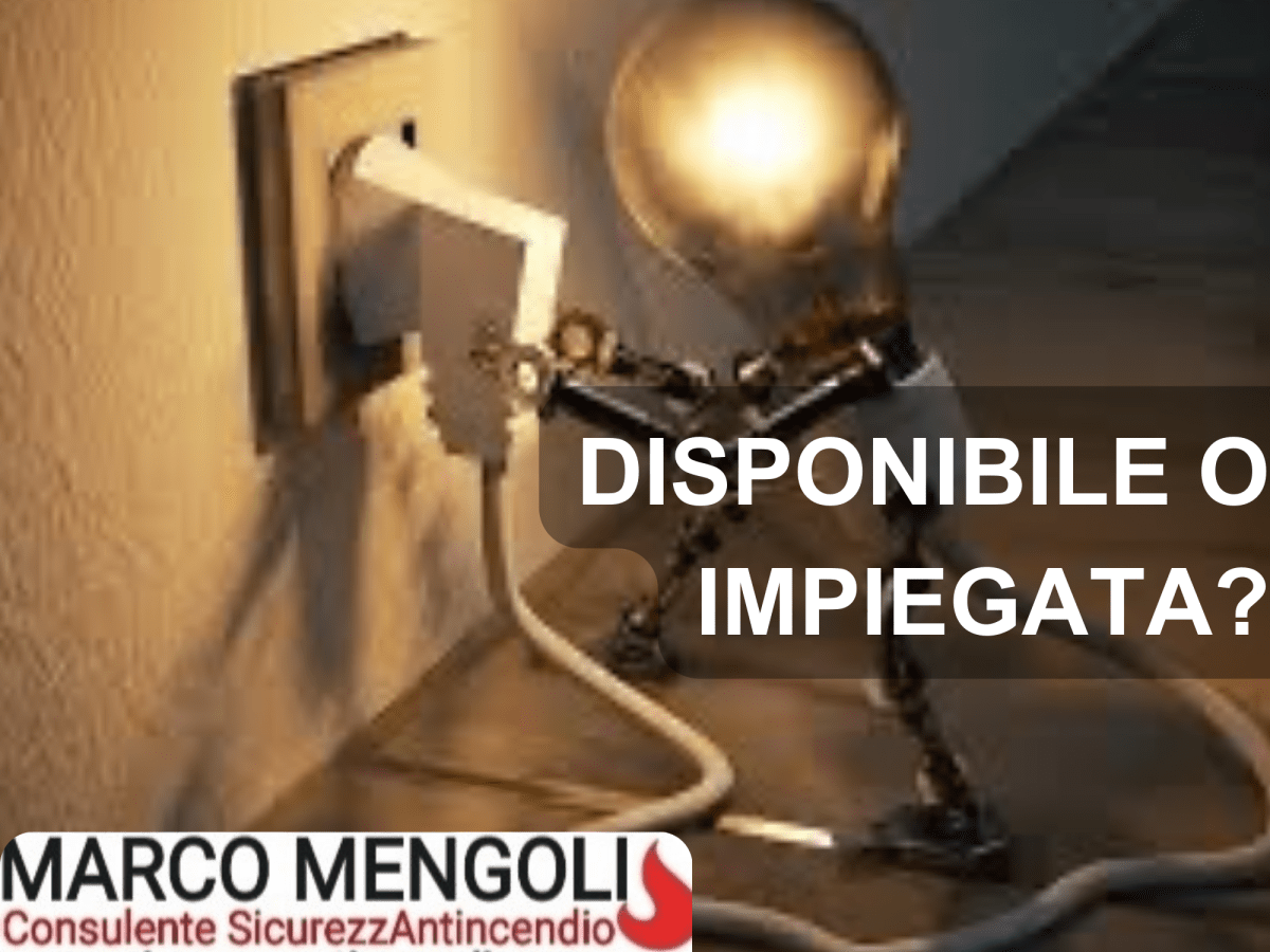 DISPONIBILE O IMPIEGATA?