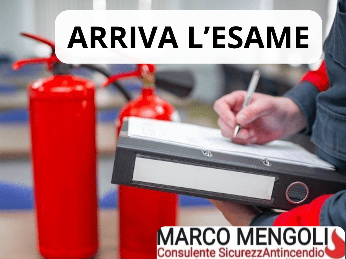 ARRIVA L’ESAME